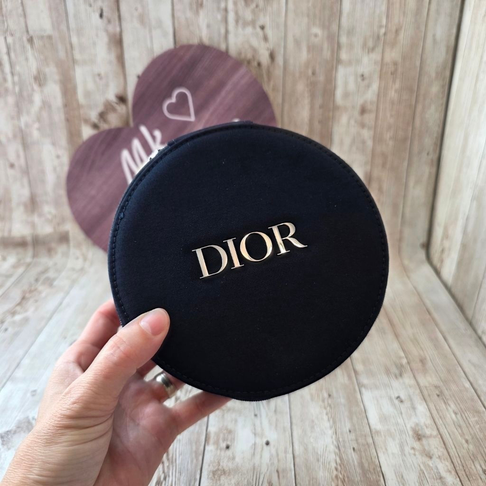 Women's Dior Navy Round Cosmetic Bag - Picture 4 of 8